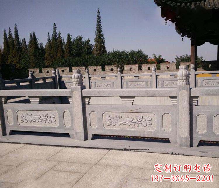长沙园林仿古石栏板景观石雕 (2)