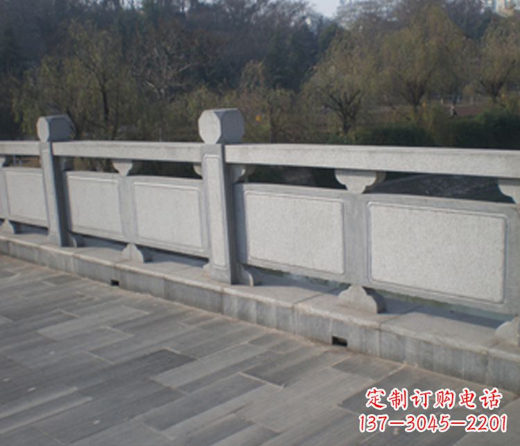 长沙园林仿古石栏板景观石雕 (7)
