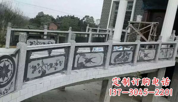 长沙园林仿古石栏板景观石雕 (10)