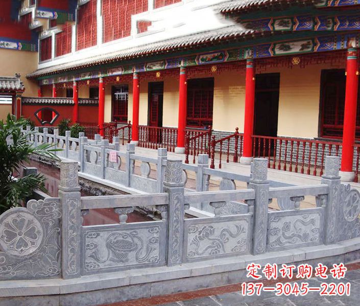 长沙园林仿古石栏板景观石雕 (12)
