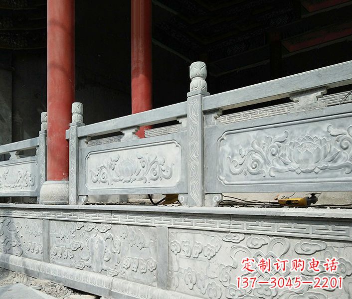 长沙园林仿古石栏板景观石雕_1 (3)