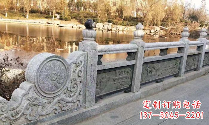 长沙园林景观大理石栏板石雕 (10)