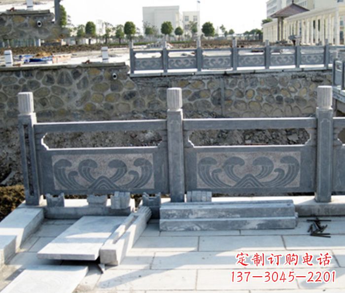 长沙园林景观大理石栏板石雕 (11)