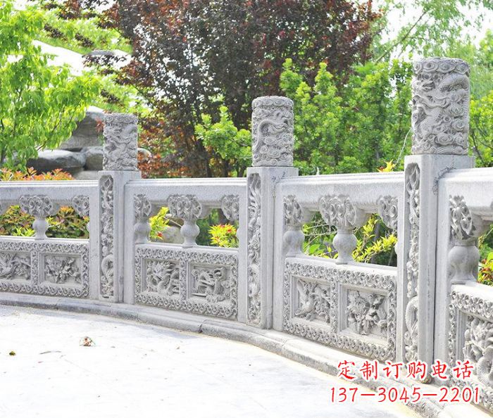 长沙园林景观大理石栏板石雕 (9)