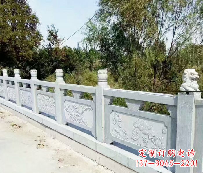 长沙园林景观大理石栏板石雕_1