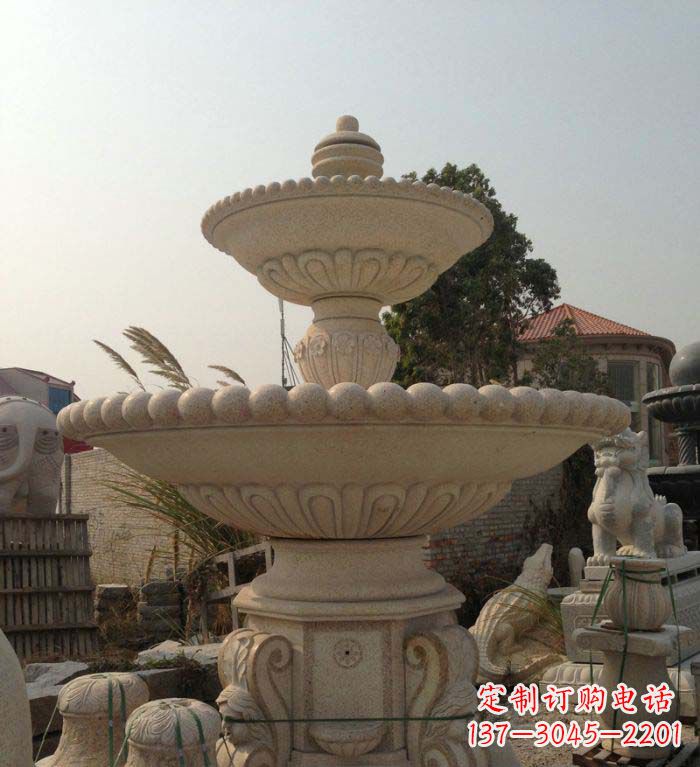 长沙园林景观大型喷泉石雕