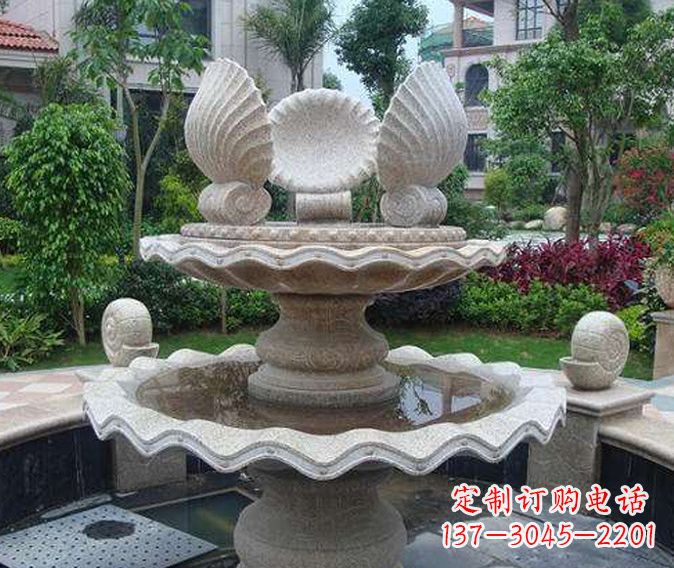 长沙园林景观多层喷泉石雕