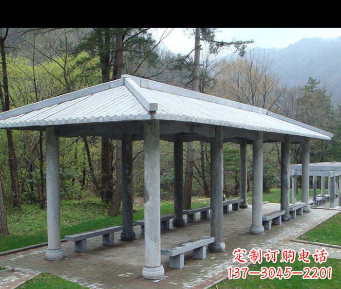 长沙园林景观仿古石雕长廊