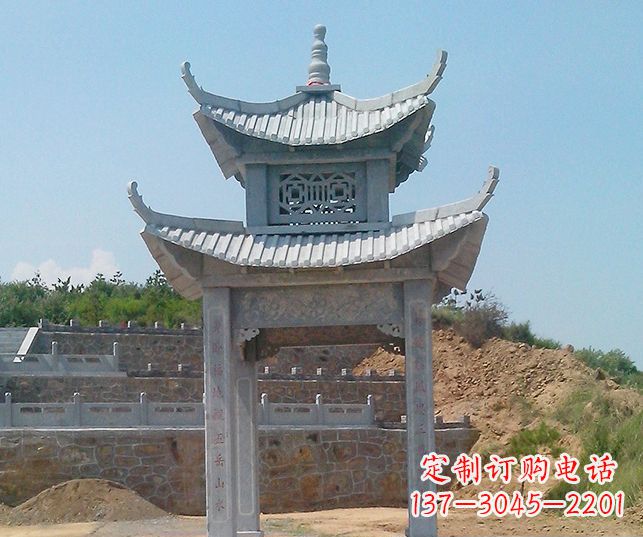 长沙园林景观仿古石雕凉亭
