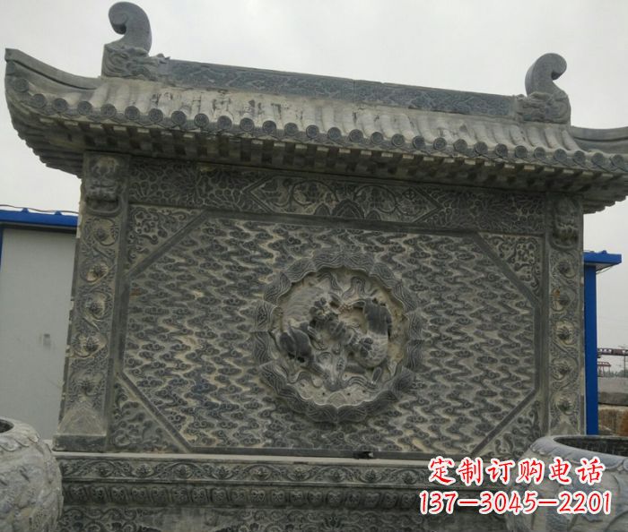 长沙园林景观仿古石雕影壁