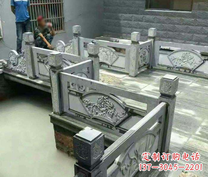 长沙园林景观仿古石浮雕栏板 (4)