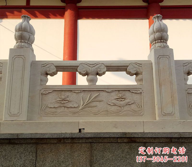 长沙园林石浮雕栏板景观石雕 (2)