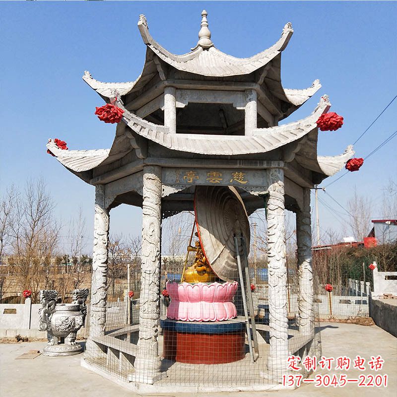 长沙园林亭子双层凉亭