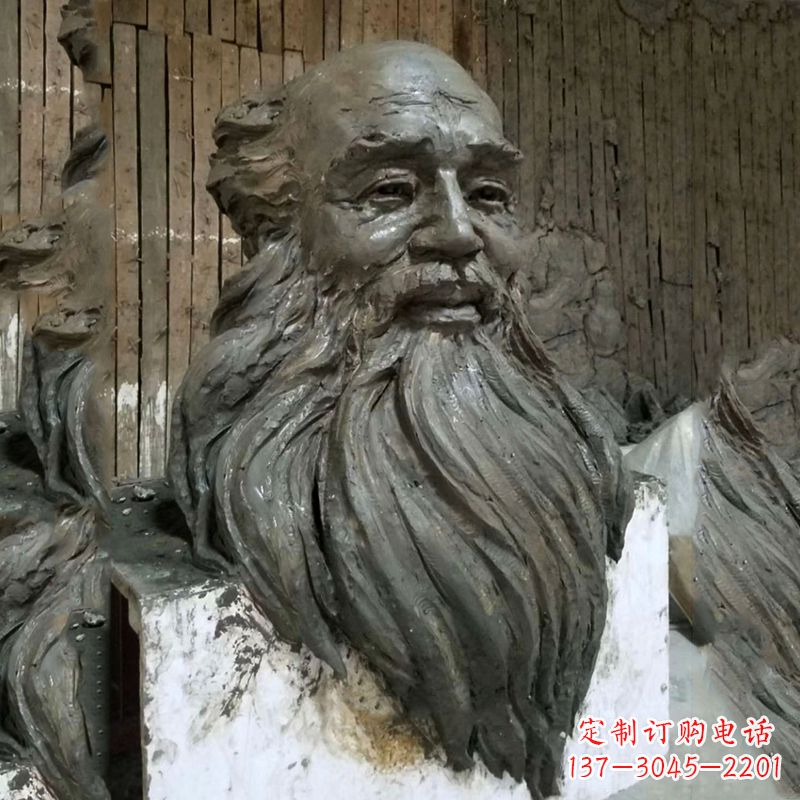 长沙张大千头像雕塑泥稿