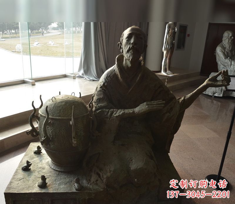 长沙张衡铜雕
