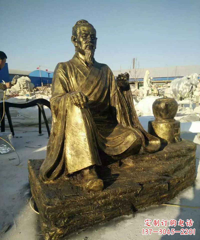 长沙张仲景人物铜雕 
