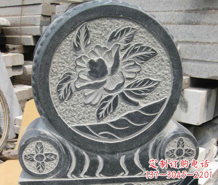 长沙招财抱鼓石仿古石门墩
