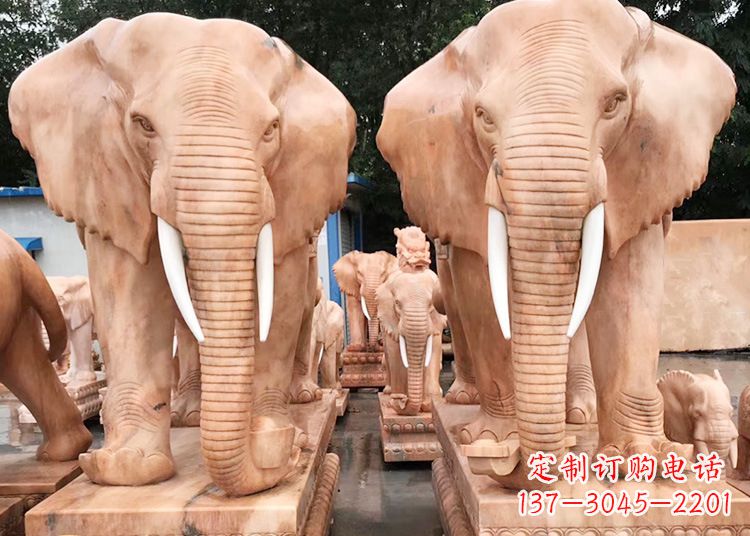 长沙招财大象石雕
