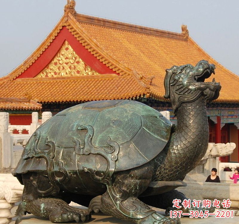 长沙招财龙龟铜雕塑