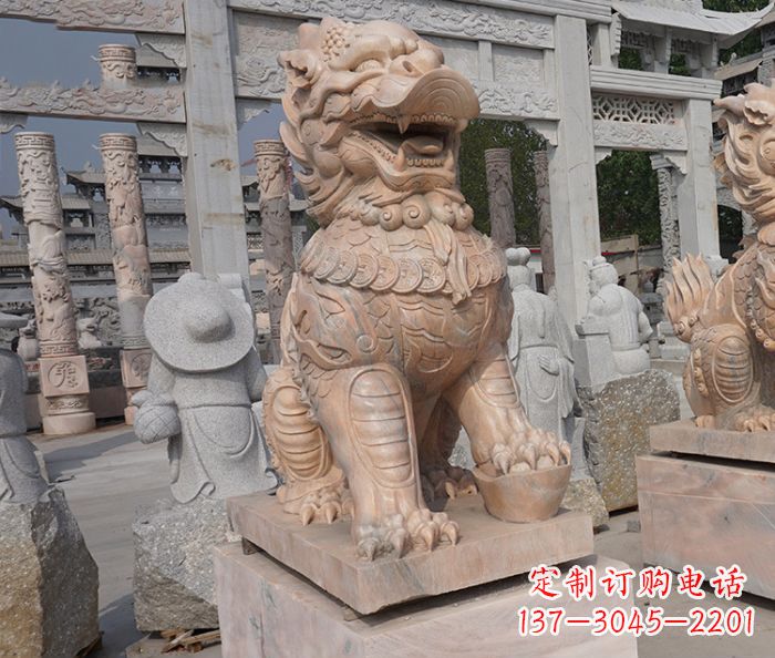 长沙招财瑞兽麒麟石雕 (3)