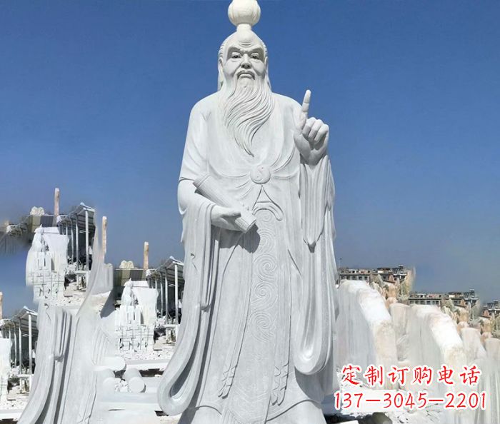 长沙中国春秋时代思想家老子石雕