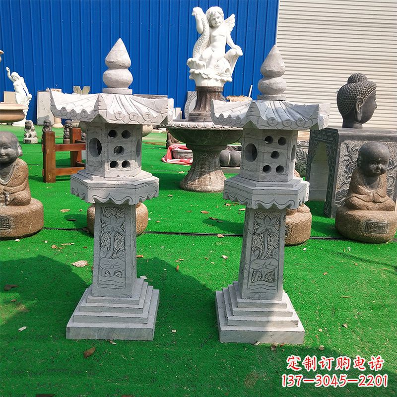 长沙中式大理石灯笼