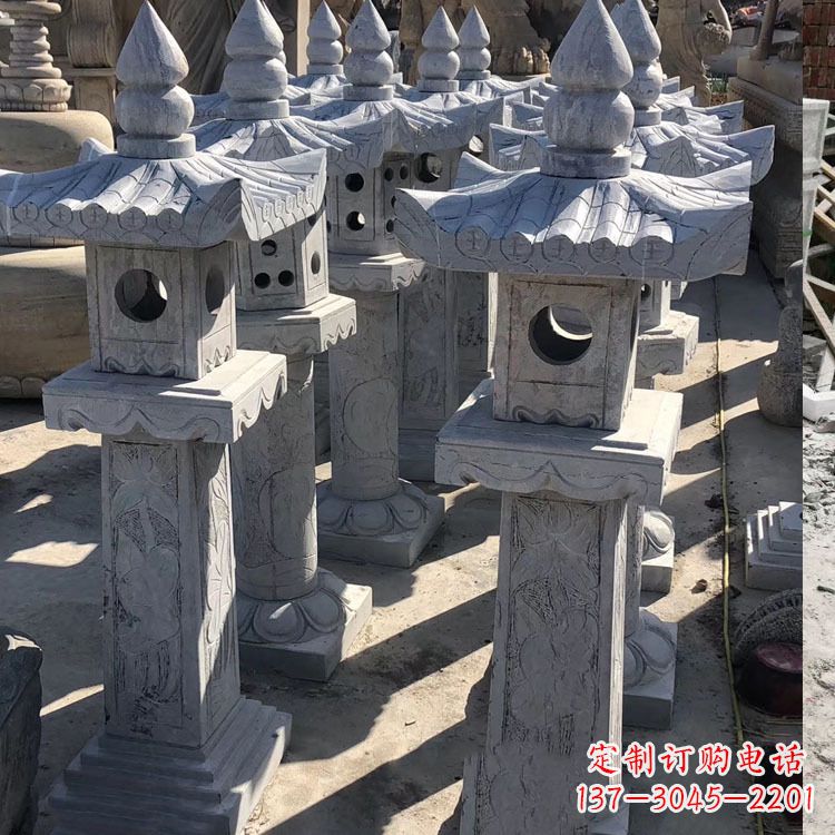 长沙中式汉代石雕灯笼