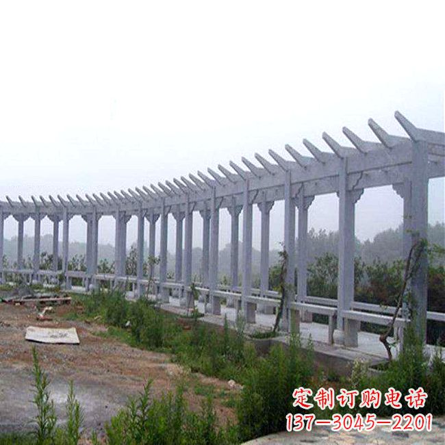 长沙中式花架石雕长廊