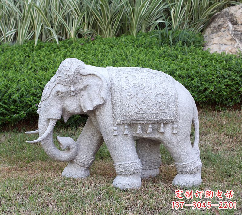 长沙中式石雕大象