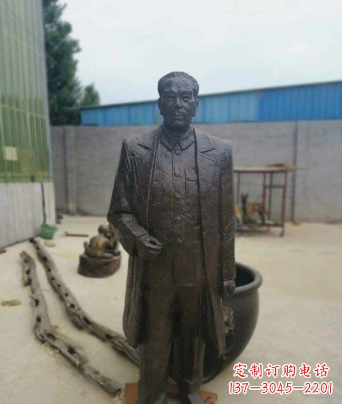 长沙周恩来铜雕 (2)