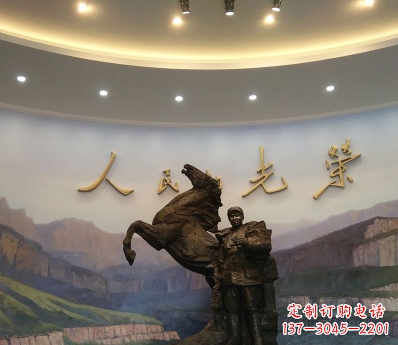长沙朱德人物景观铜雕