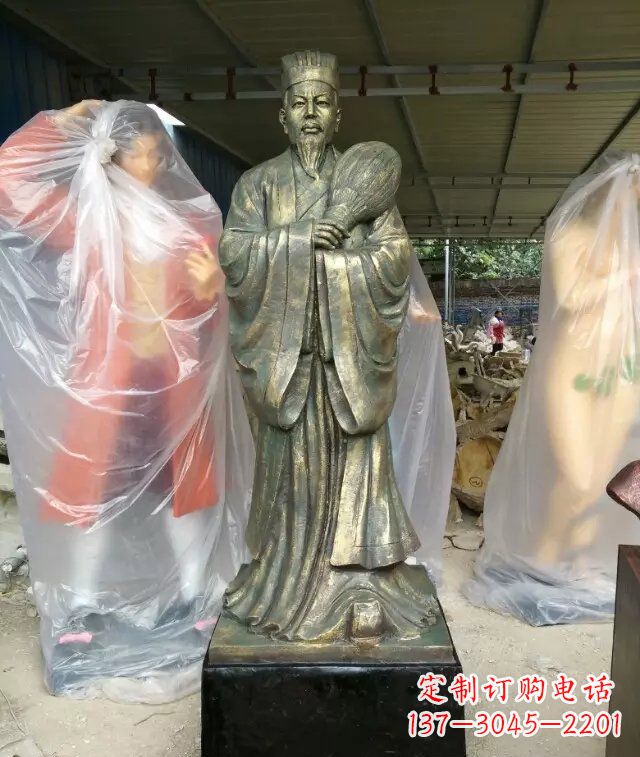 长沙诸葛亮古代人物铜雕
