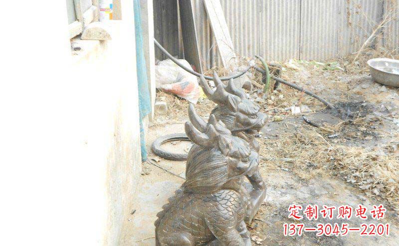 长沙铸铜麒麟古代神兽铜雕