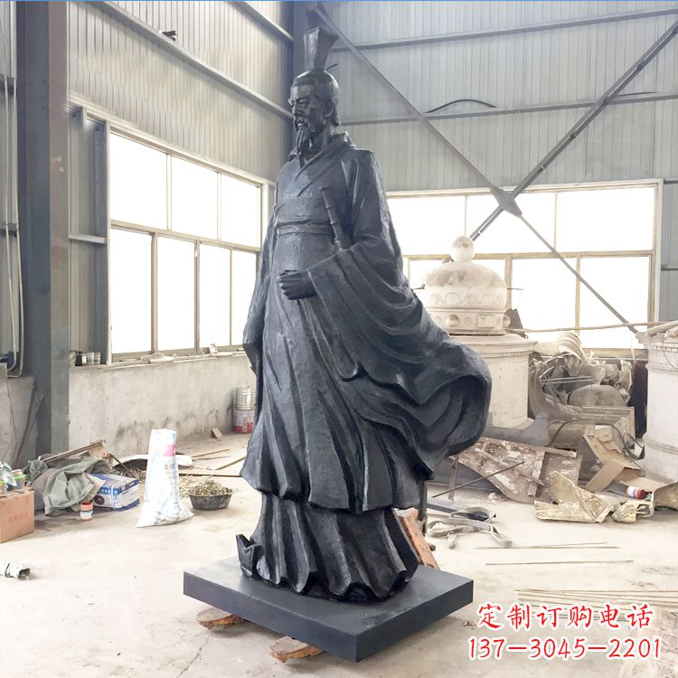长沙铸铜屈原雕塑