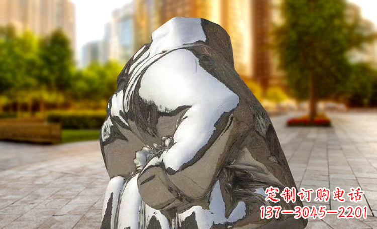长沙不锈钢拳头广场景观雕塑